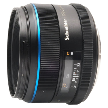 Phase One Schneider-Kreuznach 80mm f2.8 lens side view with distance scale window