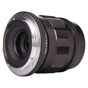 Voigtlander APO-Lanthar 50mm f2 rear mount and electronic contacts, made in Japan engraving
