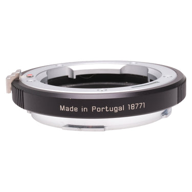 Leica M-Adapter T rear T-mount side with red index dot and Made in Portugal 18771 engraving