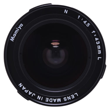 Mamiya 7 43mm f4.5 L front element and Mamiya branding