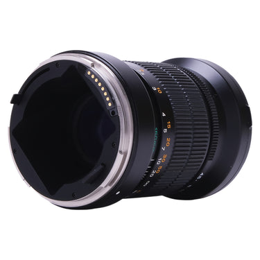 Mamiya 7 N 150mm f4.5 L lens rear mount angled with focus scale