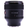 Sony FE 85mm F1.4 GM front barrel with FE 1.4/85 GM badge and aperture scale