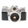 Zeiss Ikon Contarex Bullseye front view with Carl Zeiss 50mm f2 Planar lens and bullseye meter cell