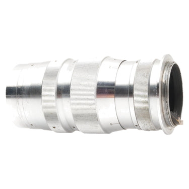 Canon 135mm f4 Serenar side view showing rear screw mount threads