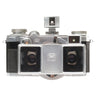 Contax IIa front with Zeiss Stereotar C stereo lens and accessory finder mounted