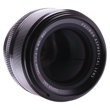 Fujifilm XF 56mm f1.2 R WR angled front element and focus ring