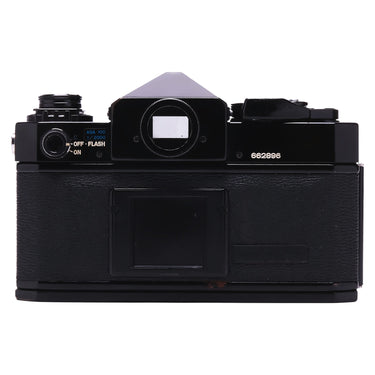 Canon F-1 back and top plate with serial number 662896 and ASA dial
