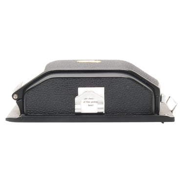 Linhof Super Rollex 56x72 film back side view with film reminder clip