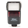 Nikon Speedlight SB-600 front view with wide-angle diffuser and red AF-assist window