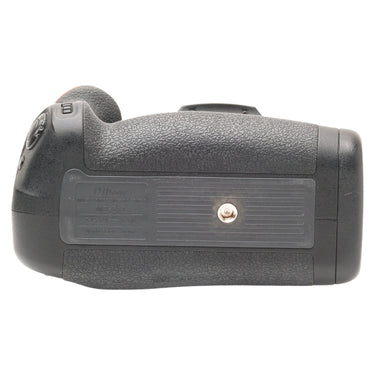 Nikon MB-D17 battery grip underside with tripod socket and label