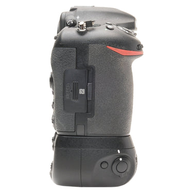 Nikon D500 left side showing memory card door