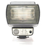 Metz Mecablitz 40 MZ-3 front view showing flash head, sensor, and secondary reflector