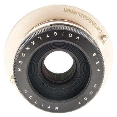 Voigtlander Heliar 40mm f2.8 front element and engraved name ring