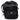 Billingham 207 black camera bag side view with front pocket buckle