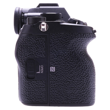 Sony A7S III left side showing port and card door