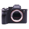 Sony A7R V front view with bare E-mount, exposed sensor and grip
