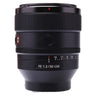 Sony FE 50mm f1.2 GM front barrel with aperture scale and FE 1.2/50 GM label
