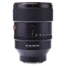 Sony FE 135mm f1.8 GM front standing view showing aperture ring and focus scale