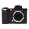 Leica SL2-S front view with L-mount and full-frame sensor exposed