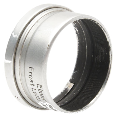 Leica FISON hood angled view into the threaded mount opening showing paint wear on the rim