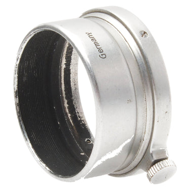 Leica FISON hood opposite side showing Germany engraving, clamp collar and knurled screw