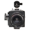Hasselblad SWC/M front with Zeiss 38mm Biogon lens and optical 16 viewfinder on top