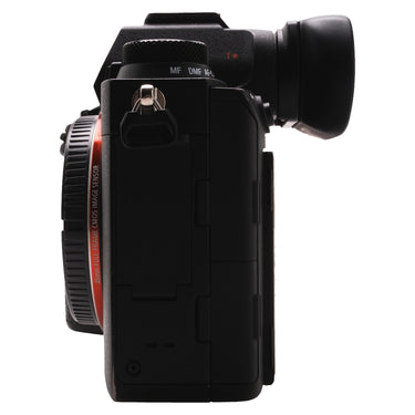 Sony A9 II left side showing card door and 35mm full-frame CMOS marking