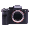 Sony a7R IV front with bare E-mount and full-frame sensor