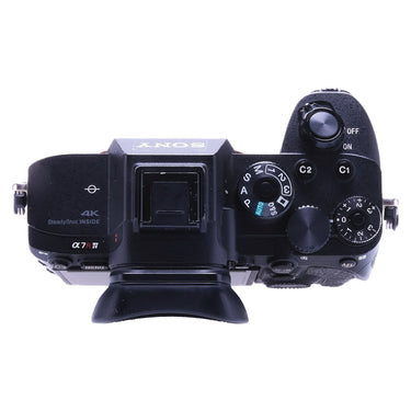 Sony a7R IV top plate with mode dial and a7R IV marking