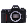 Nikon N80 front view with bare Nikon F lens mount and mirror box