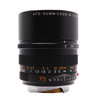 Leica APO-Summicron-M 75mm f2 ASPH front barrel showing aperture and focus distance scales