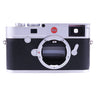Leica M10 silver front view with bare M mount and rangefinder window