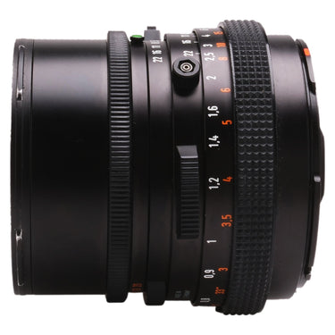 Hasselblad CF 60mm lens opposite side view showing focus distance scale