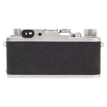 Leica IIIf Red Dial rear view with viewfinder eyepiece