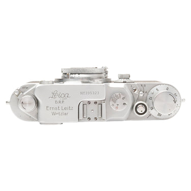 Leica IIIc top plate with shutter speed dials and serial number 395323