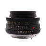 Leica 50mm f2 Summicron-R side view showing aperture and distance scales