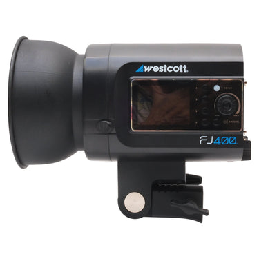 Westcott FJ400 monolight opposite side showing control panel and display
