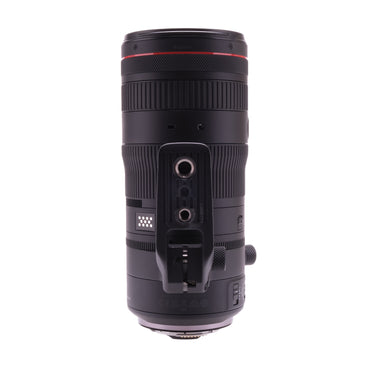 Canon RF 24-105mm f2.8 L IS USM Z opposite side view with tripod collar foot and 82mm marking