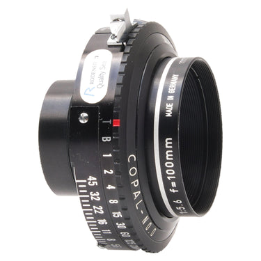 Rodenstock Apo-Sironar-N side view with Rodenstock quality seal and Made in Germany marking