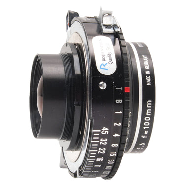 Copal No. 0 shutter side view showing f=100mm and Made in Germany engraving
