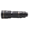 Nikon AF-S 200-400mm f4 VR lens, left side view with focus mode switches and VR badge