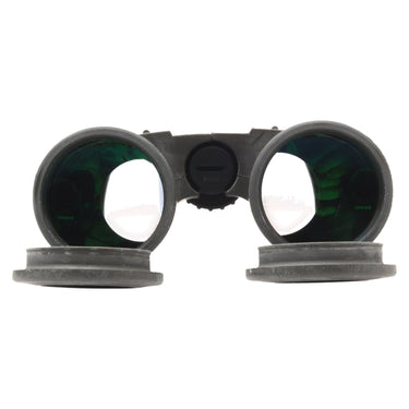 Steiner Predator 8x42 objective lenses with green coatings and serial cap K00481