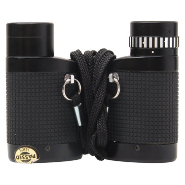 Nikon 6x18 Compact binocular opposite side showing strap rings and lanyard