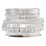 Leica 3.5cm f3.5 Summaron lens side view showing aperture and depth of field scales