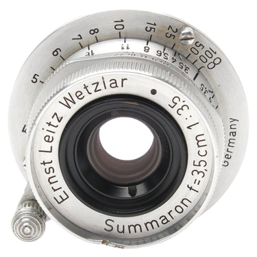 Leica Summaron front element and Ernst Leitz Wetzlar engraving