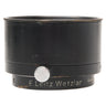 Leica FIKUS variable lens hood side view with E. Leitz Wetzlar Germany engraving and tension screw