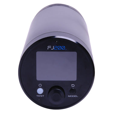 Westcott FJ200 top control panel with LCD screen, TEST and MODEL buttons and dial