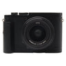 Leica Q2 Monochrom front view with 28mm f1.7 Summilux ASPH lens and handgrip