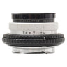 Wray 45mm f4 lens side view showing aperture scale and serial engraving