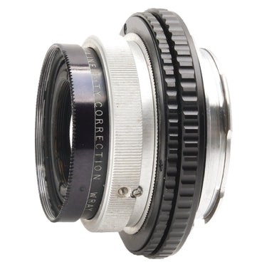 Wray 45mm f4 lens side view showing infinity correction engraving